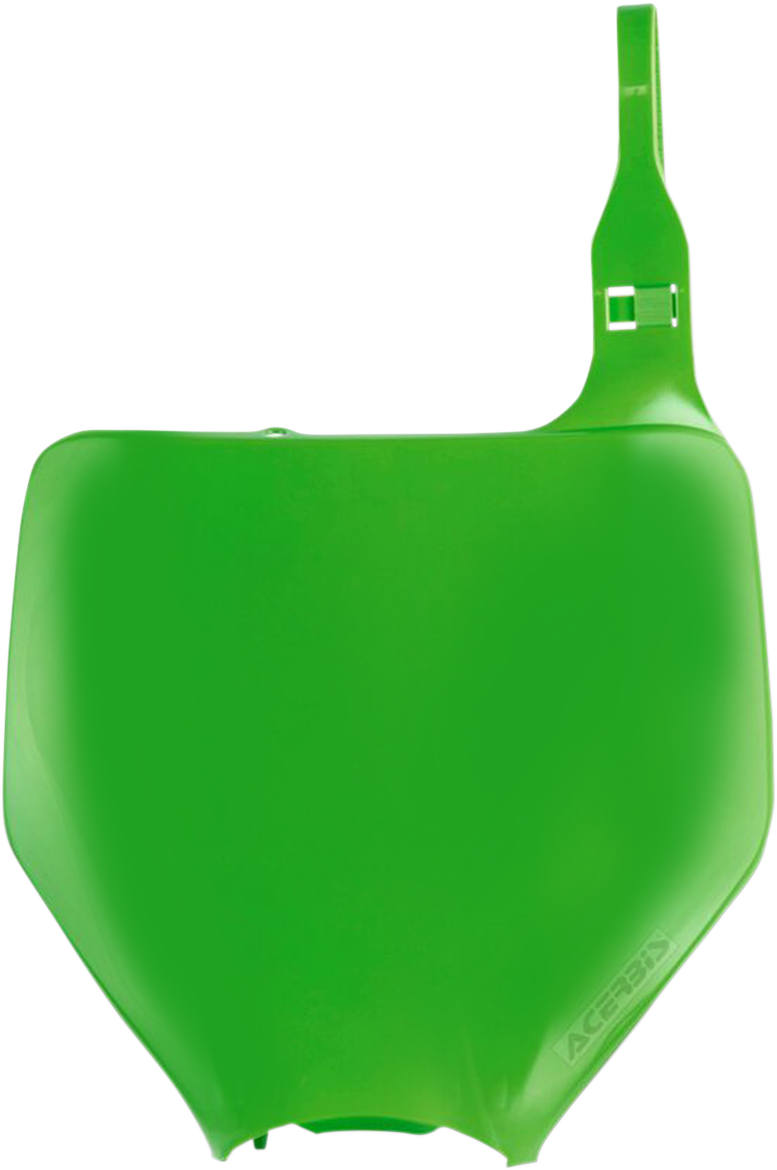 Front Number Plate - Green - KX