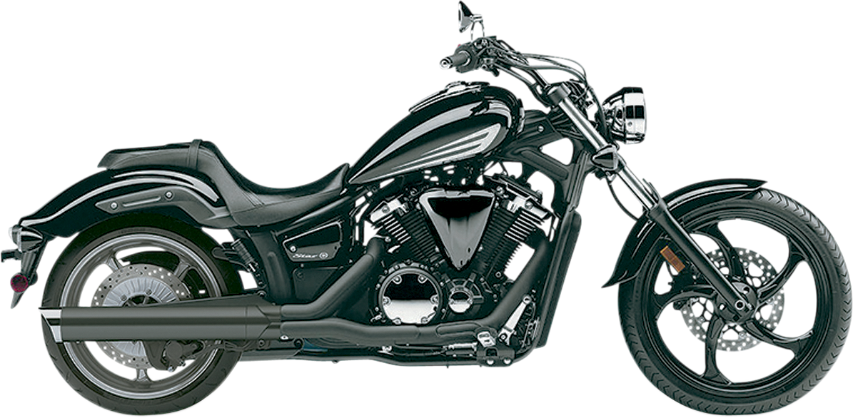 Scalloped Muffler - Black - '11-'17 Stryker