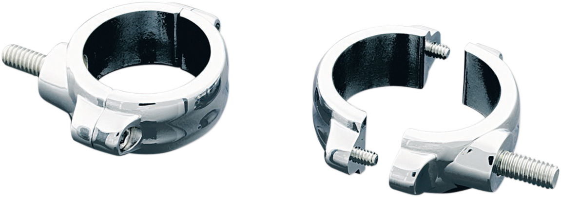 Fork Mount Clamps - 54-58 mm - Chrome