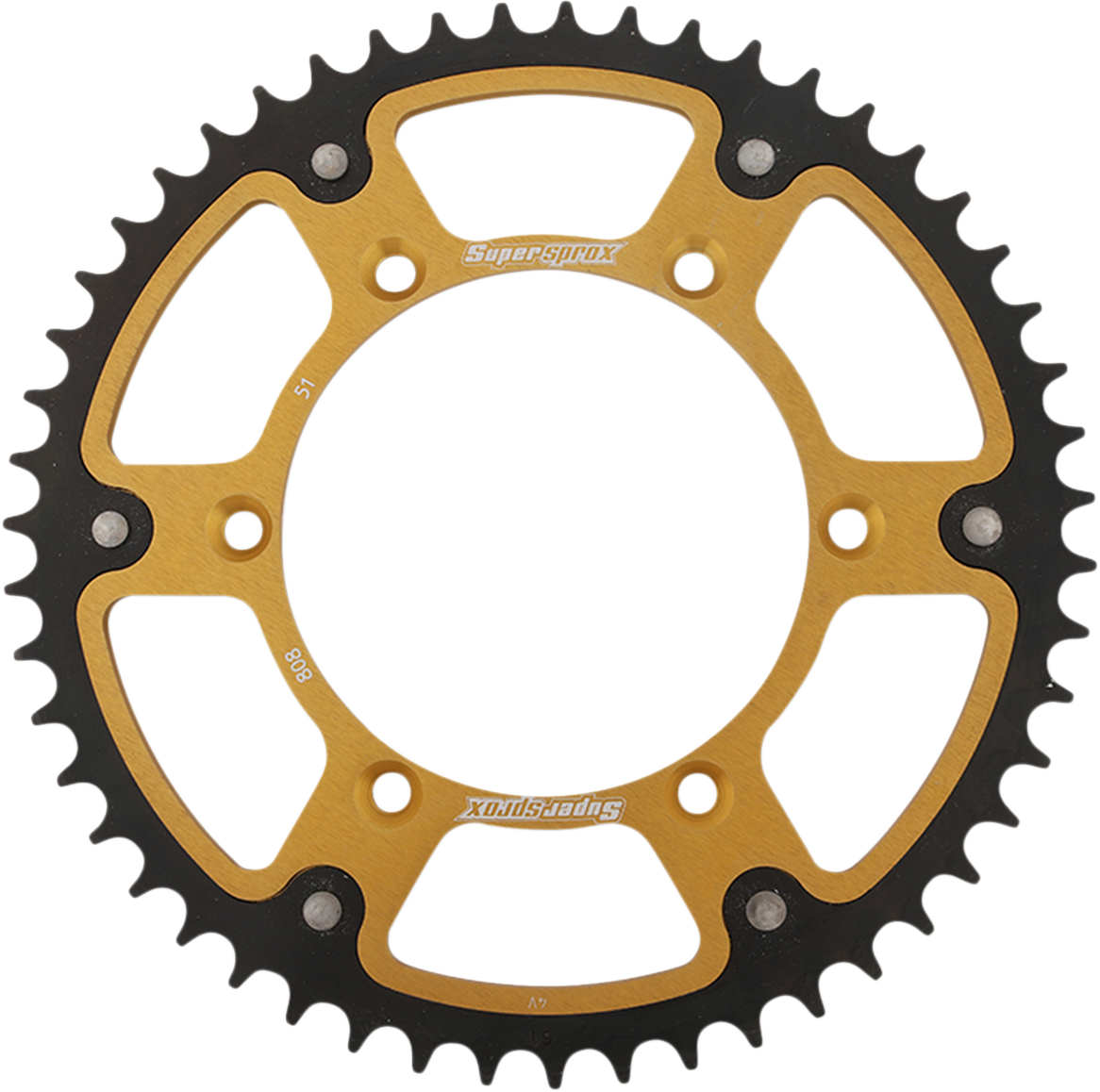 Stealth Rear Sprocket - 51-Tooth - Gold - Kawasaki