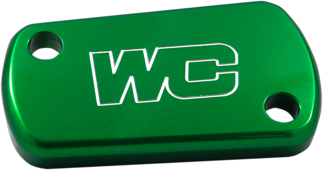 Rear Billet Brake Cover - Green - Kawasaki