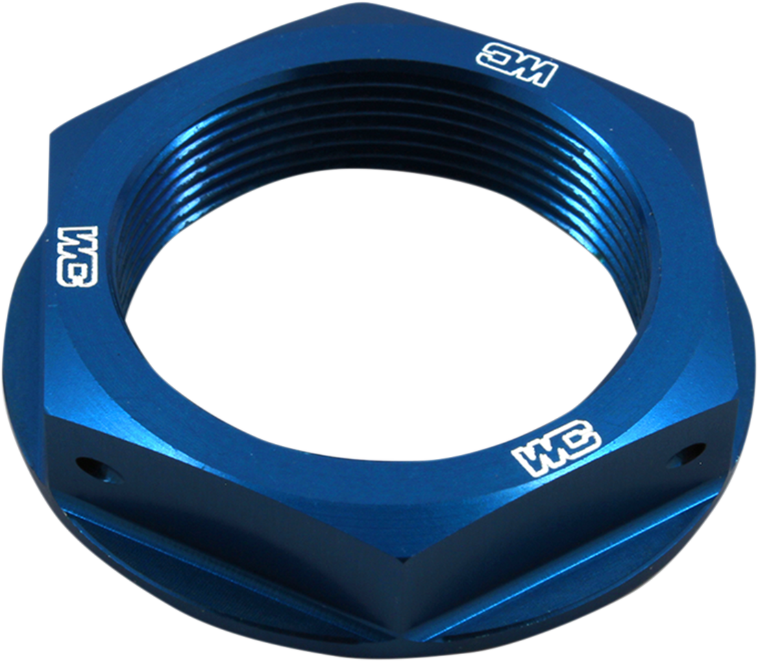 Steering Stem Nut - Blue - Honda