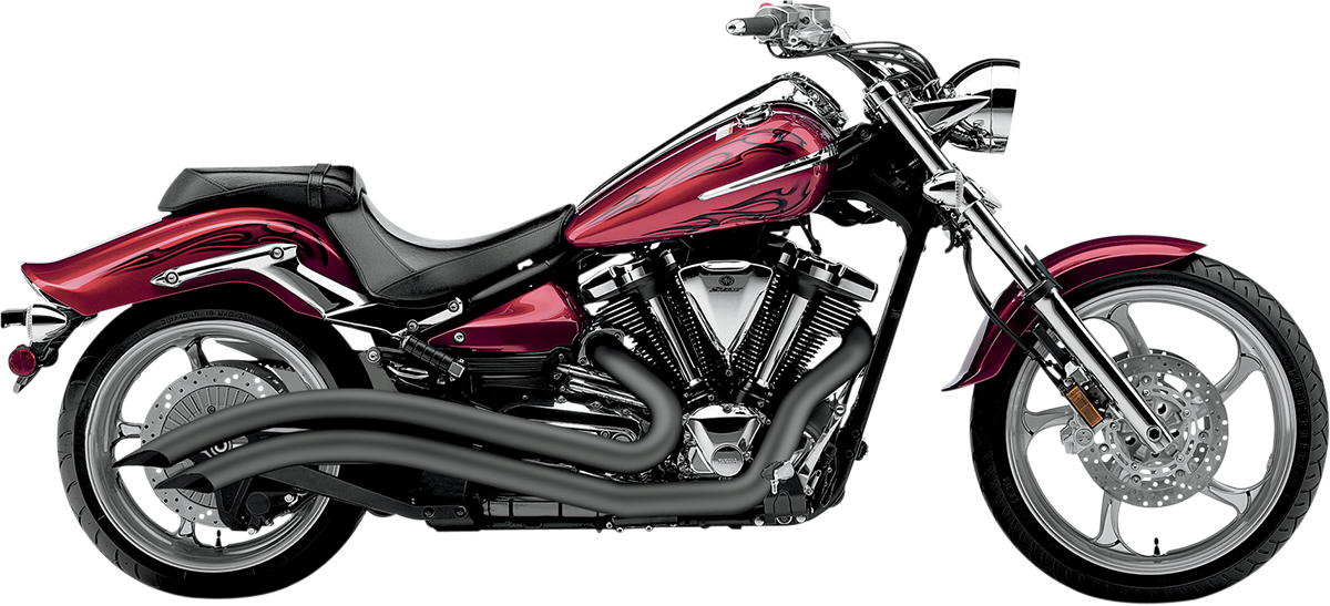 Speedster Swept Exhaust - Black - Raider
