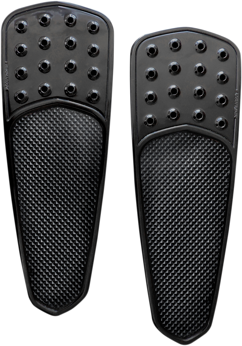 Front Floorboards - Extended - Black - Drilled - Teardrop - FL