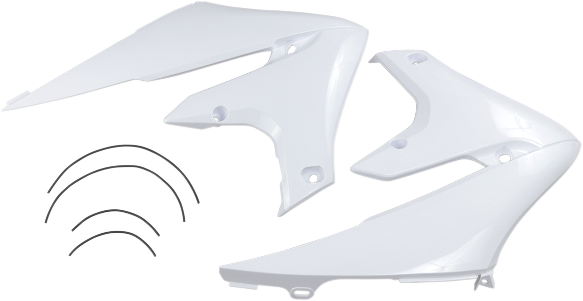 Radiator Shrouds - White - YZF