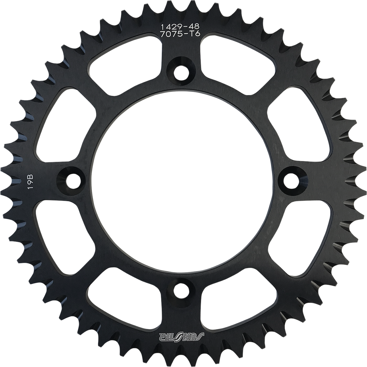 Aluminum Rear Sprocket - Black - 48-Tooth