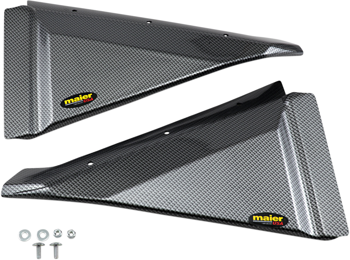 Rear Fender Trim - Black Carbon Fiber-Look