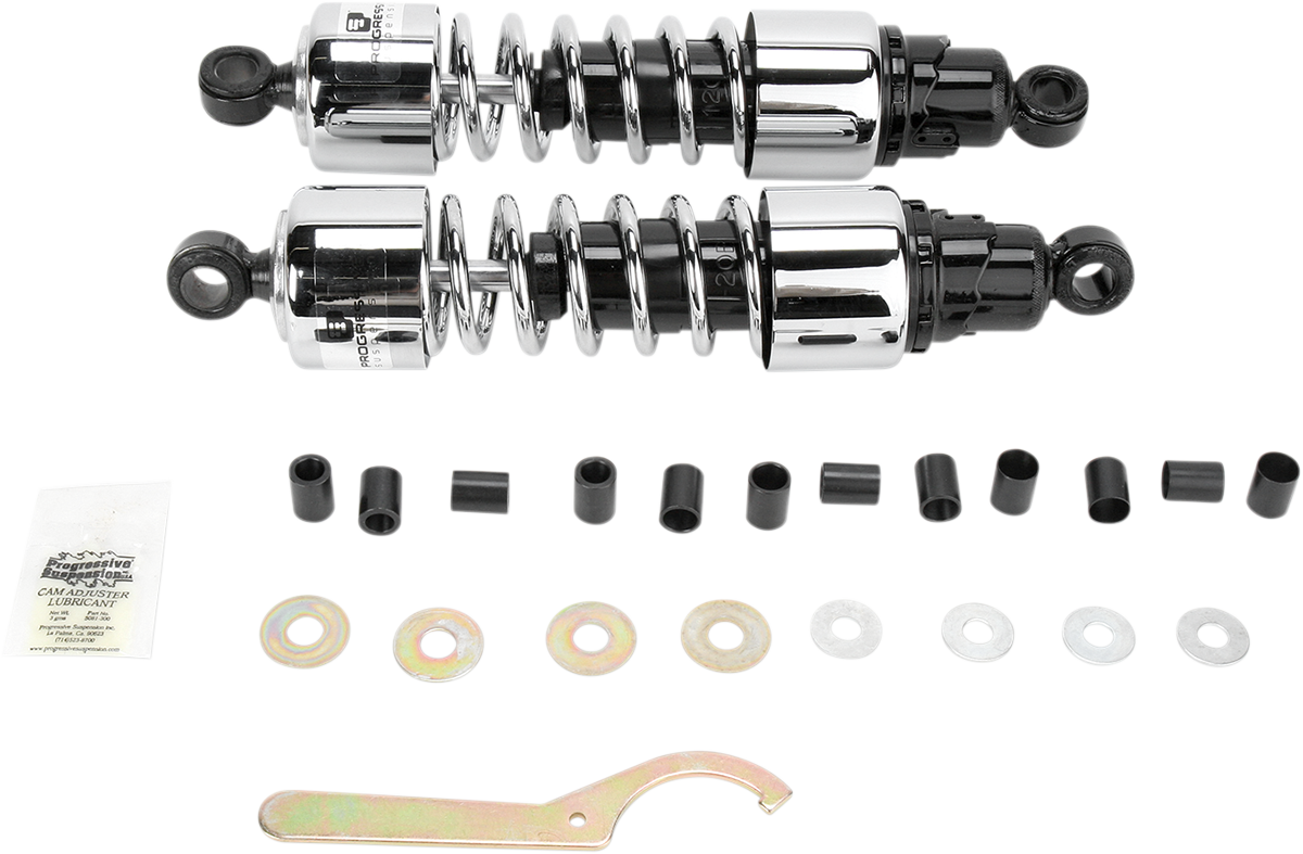 Shocks - 412 Cruiser Series - Chrome - 13