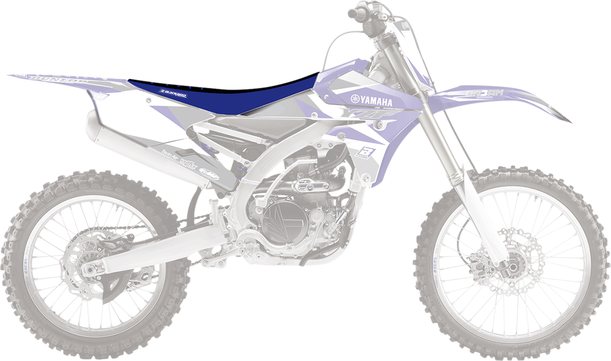 Double Grip 3 Seat Cover - Blue/Black - Yamaha