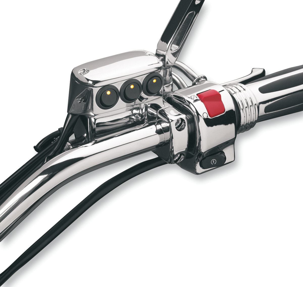 Chrome Clutch Side Switch Block Assembly