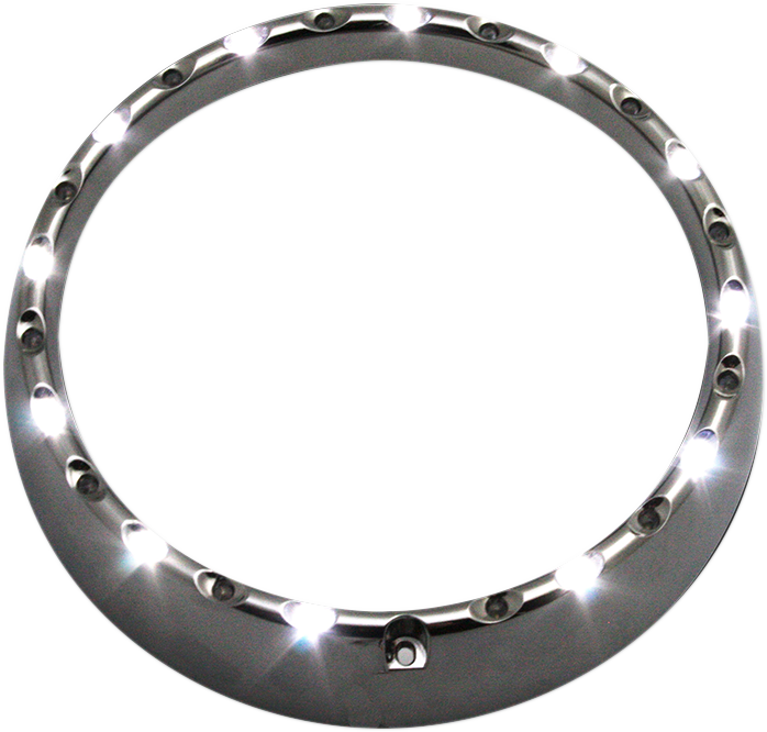 Halo Headlight Trim Ring - FLHT 14+ - Chrome