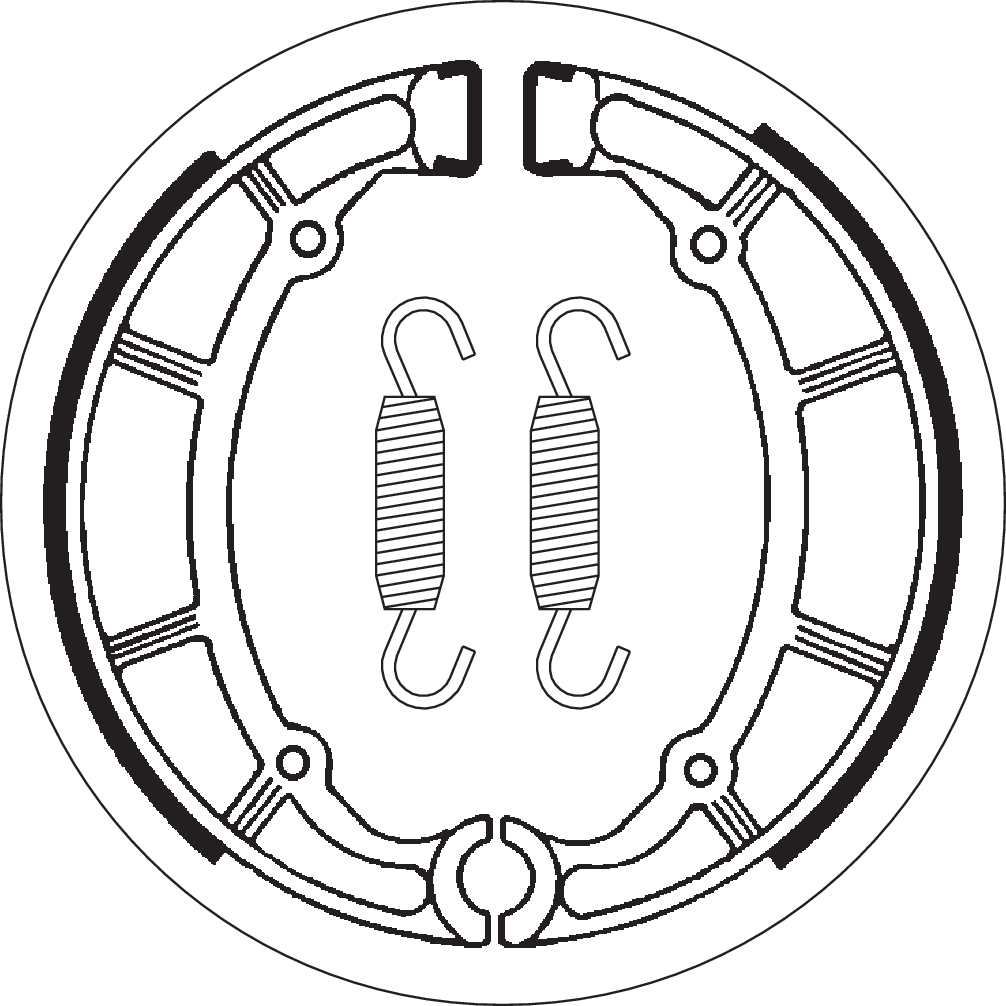 Brake Shoes - 650 V-Star