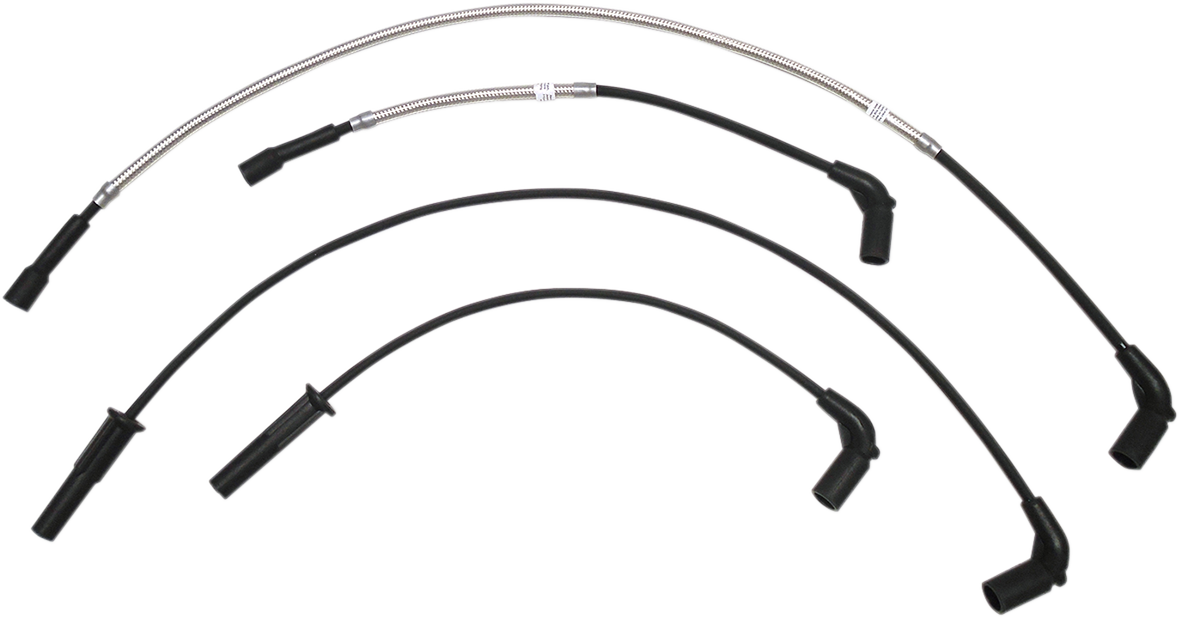 Spark Plug Wire Set - Polished Stainless - FL 17+