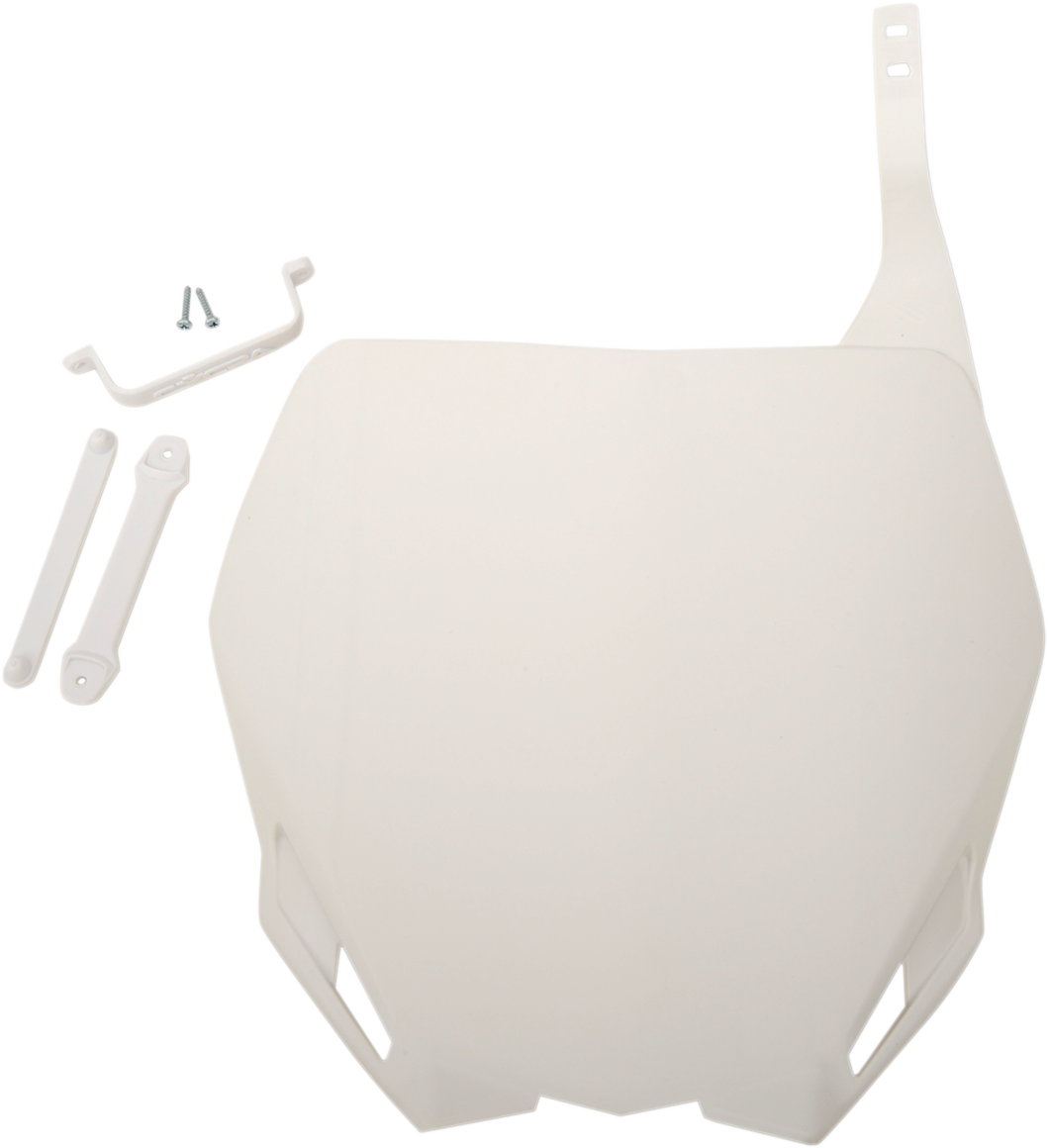 Stadium Number Plate - White - YZF