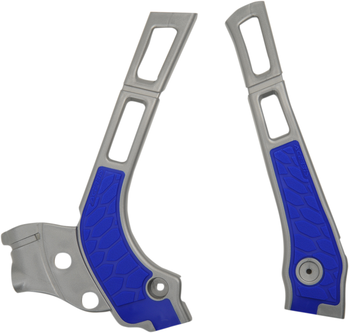 X-Grip Frame Guards - Silver/Blue - YZ