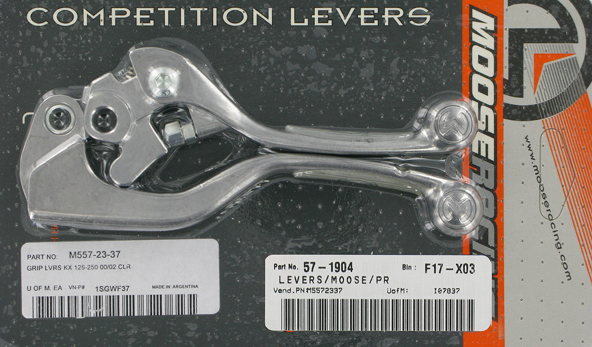 Clear Competition Lever Set for KX125/250