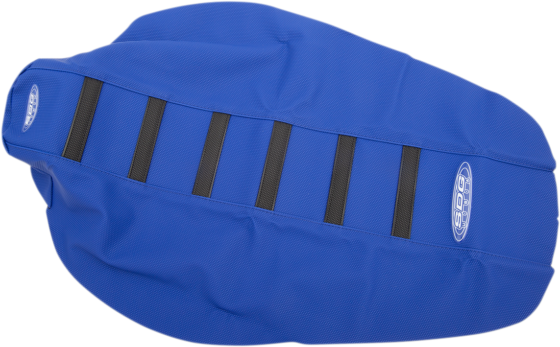6-Ribbed Seat Cover - Blue/Black - YZ 85
