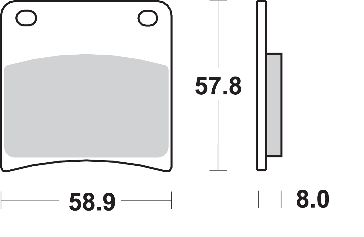 HF Brake Pads - GSX 600 F