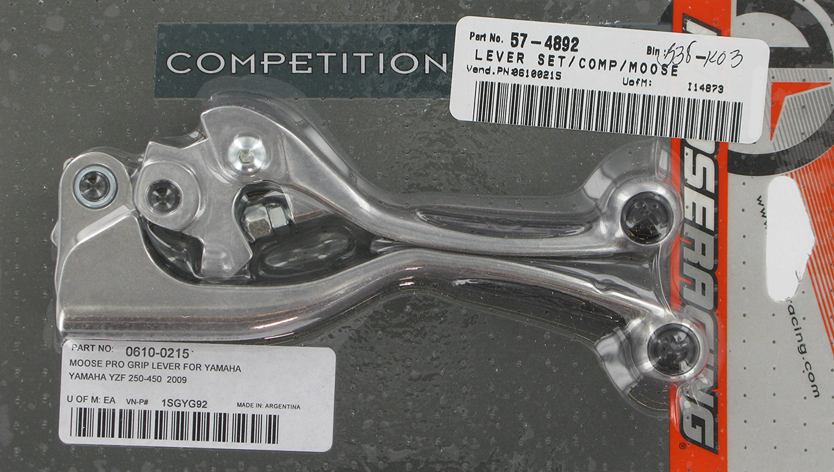 Black Competition Lever Set for YZ