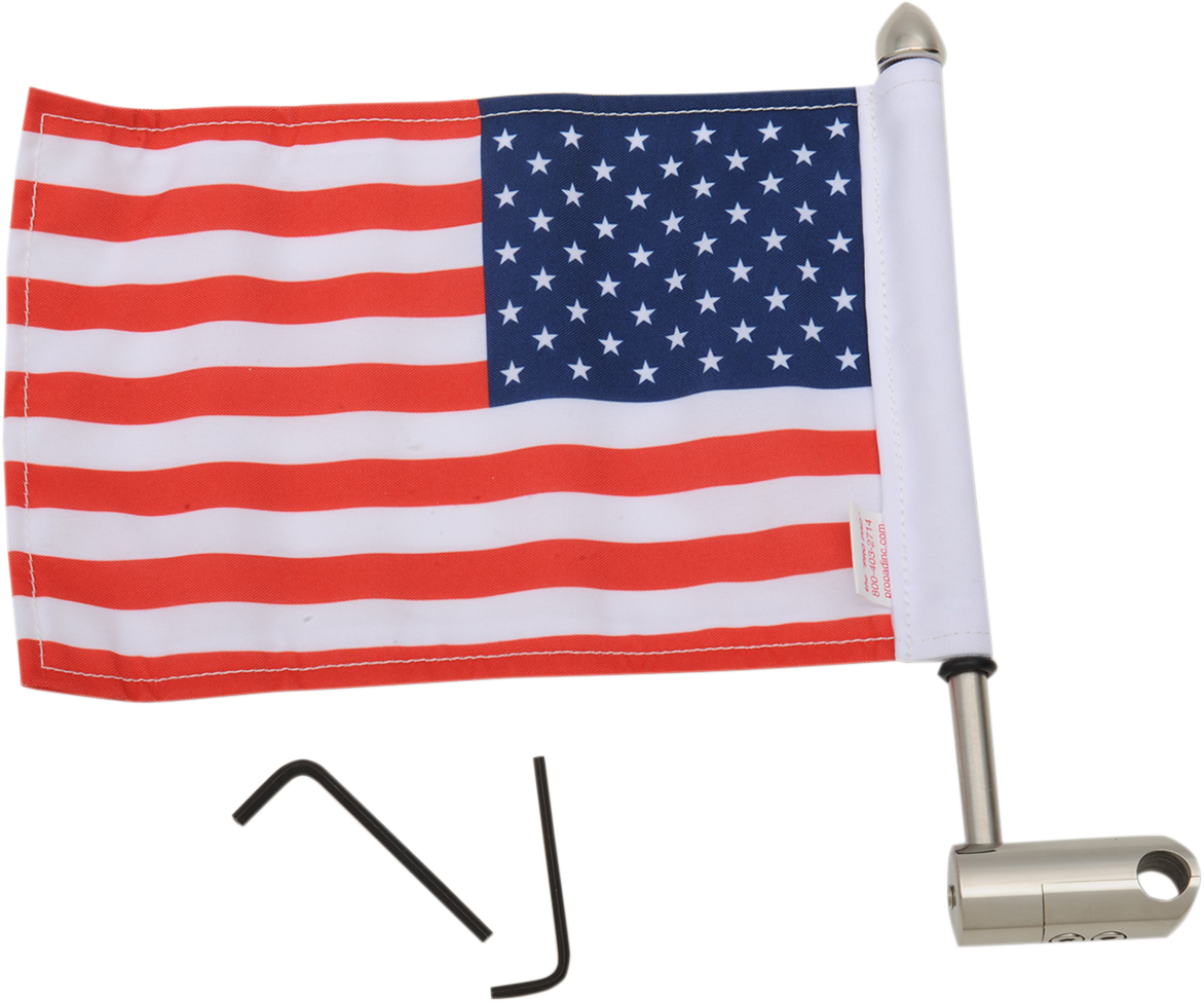 Extended-Style Luggage Rack Flag Mount with Flag