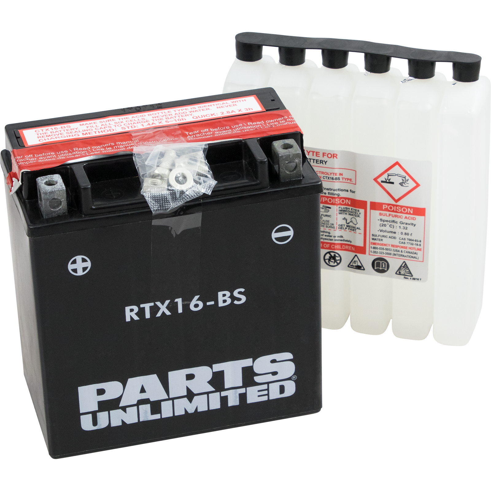 AGM Battery - YTX16-BS .8 L