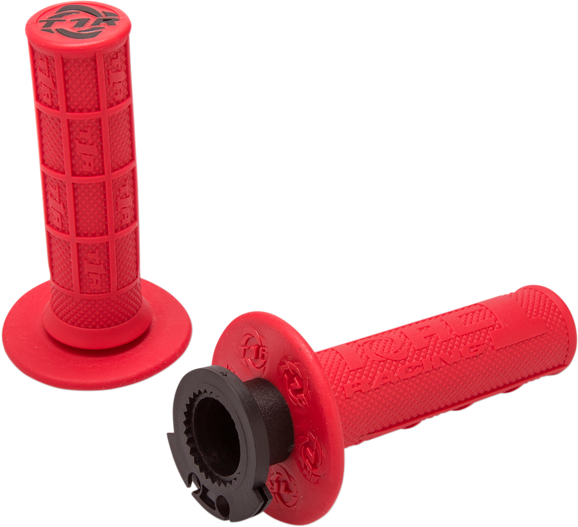 Defy Lock-On Grips - 4-Stroke - Red