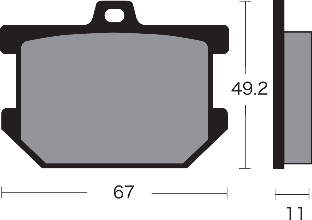 Semi-Metallic Brake Pads - VD-205