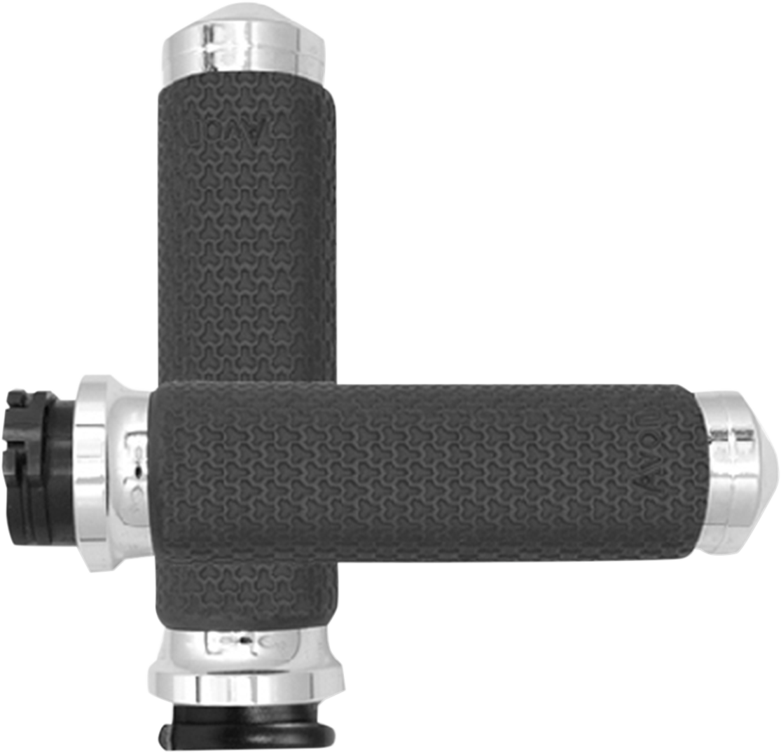 Small Chrome Memory Foam Grips