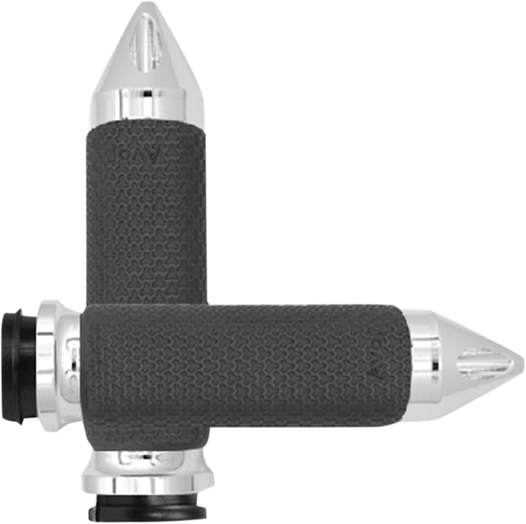 Large Chrome Memory Foam Spike Grips for TBW