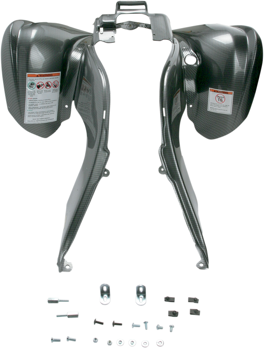 Front Fender - Black Carbon Fiber-Look