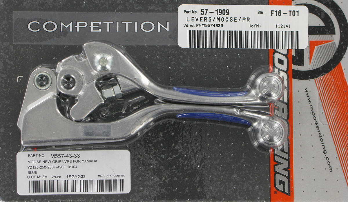 Blue Competition Lever Set for YZ/YZF