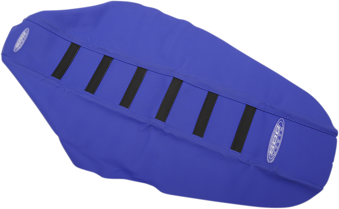 6-Ribbed Seat Cover - Blue/Black - YZ 125/250