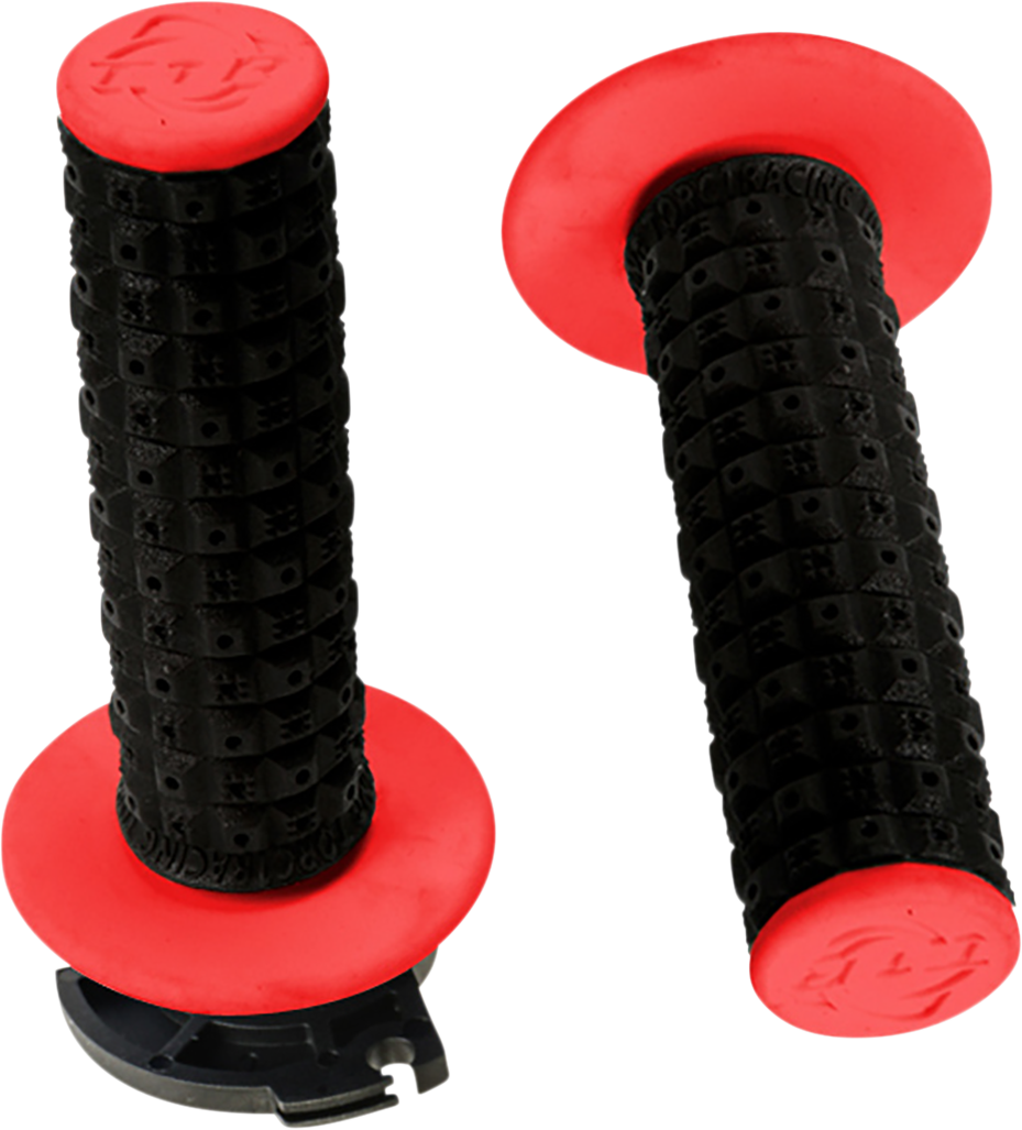 Defy Lock-On Grips - Black/Red