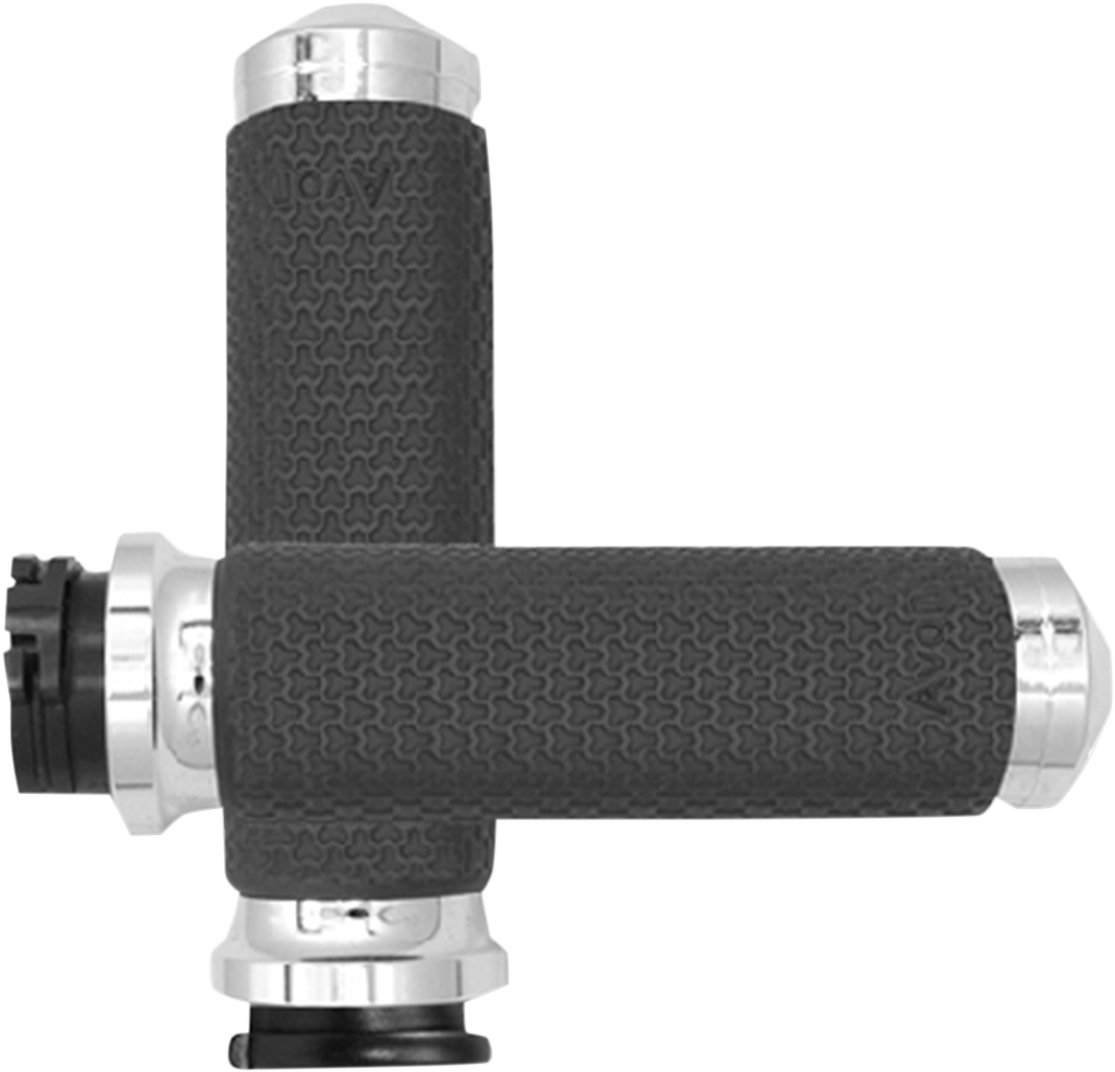 Medium Chrome Memory Foam Grips