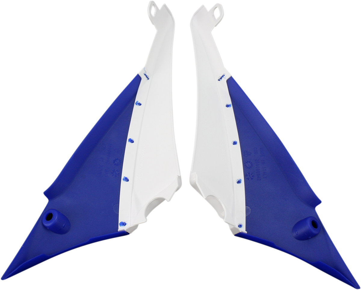 Tank Cover - '11-'12 Blue/White - YZ 450 F