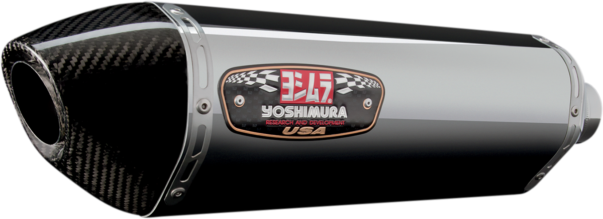 R-77 Muffler - Stainless Steel/Carbon Fiber