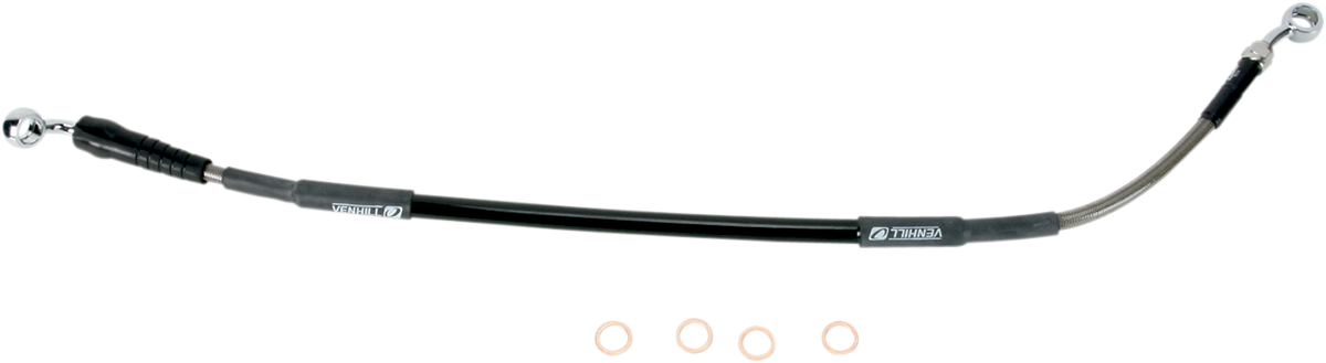 Brake Line - Rear - Stainless Steel - Yamaha
