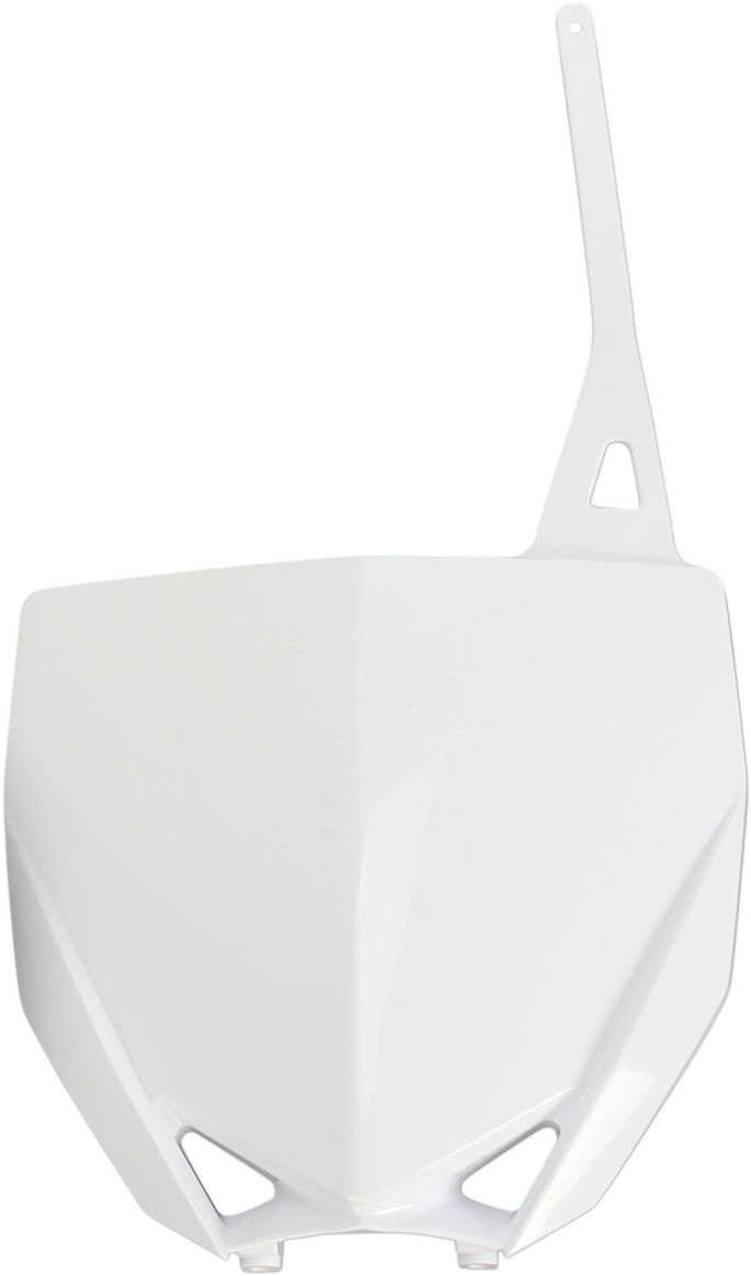 Front Number Plate - White - Yamaha