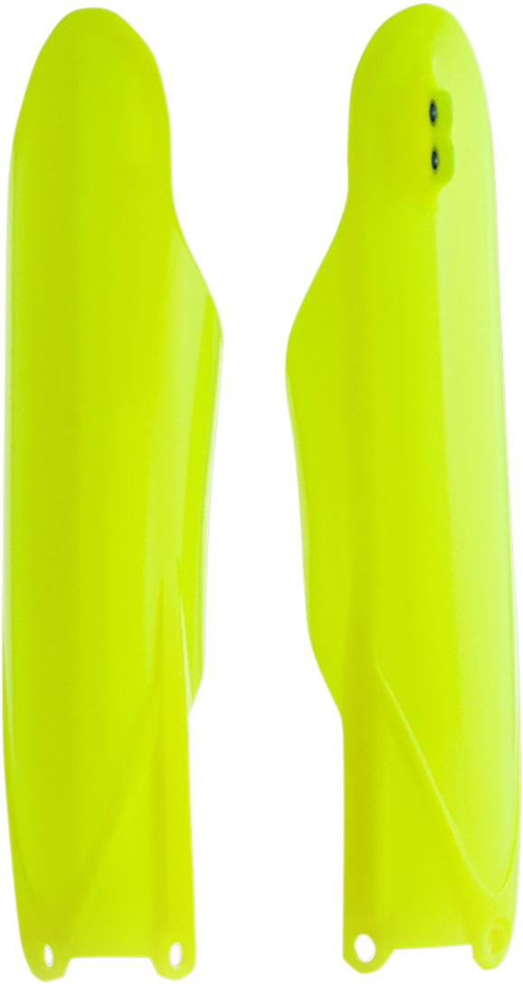 Lower Fork Covers - Fluorescent Yellow