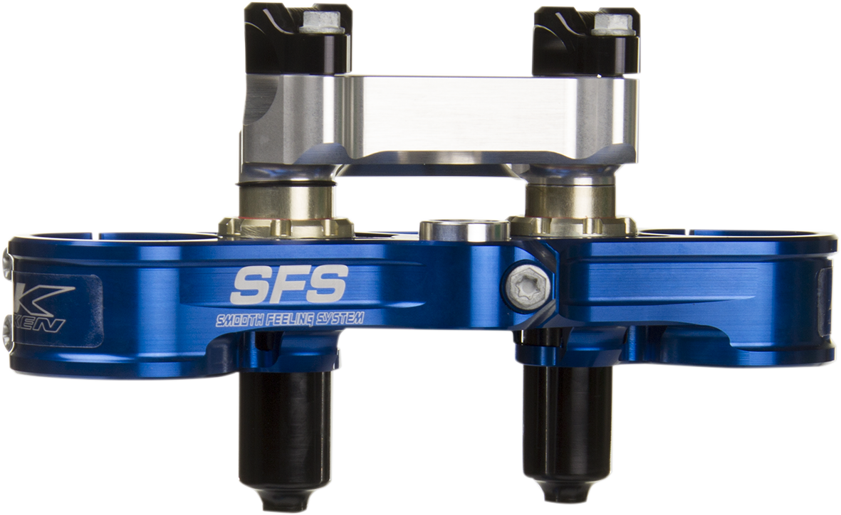 Blue SFS Triple Clamp for YZF450