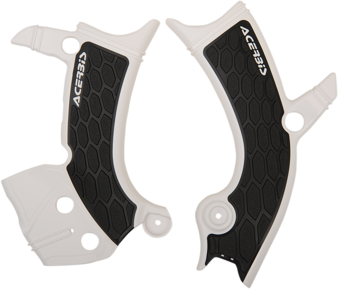 X-Grip Frame Guards - White/Black - YZF/WRF