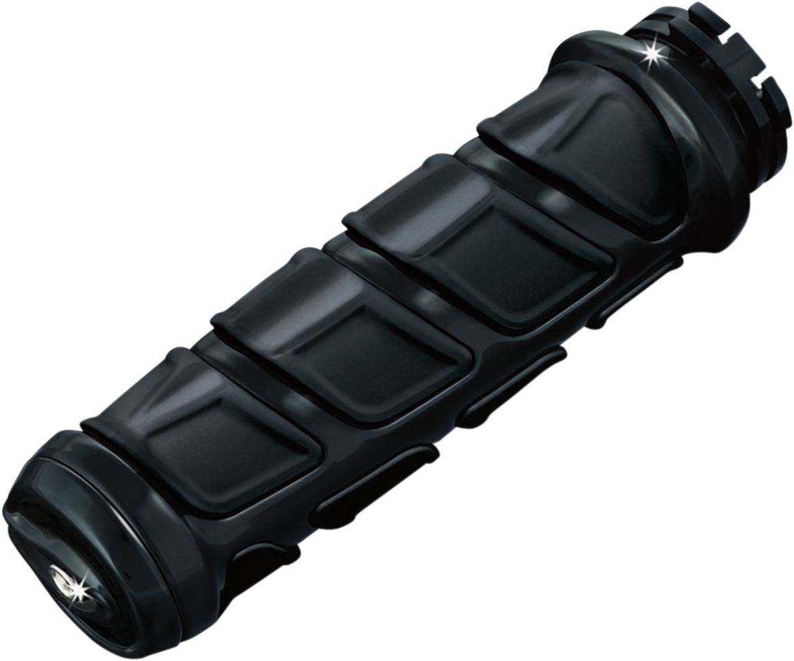 Gloss Black Kinetic™ Grips for Metric/Victory