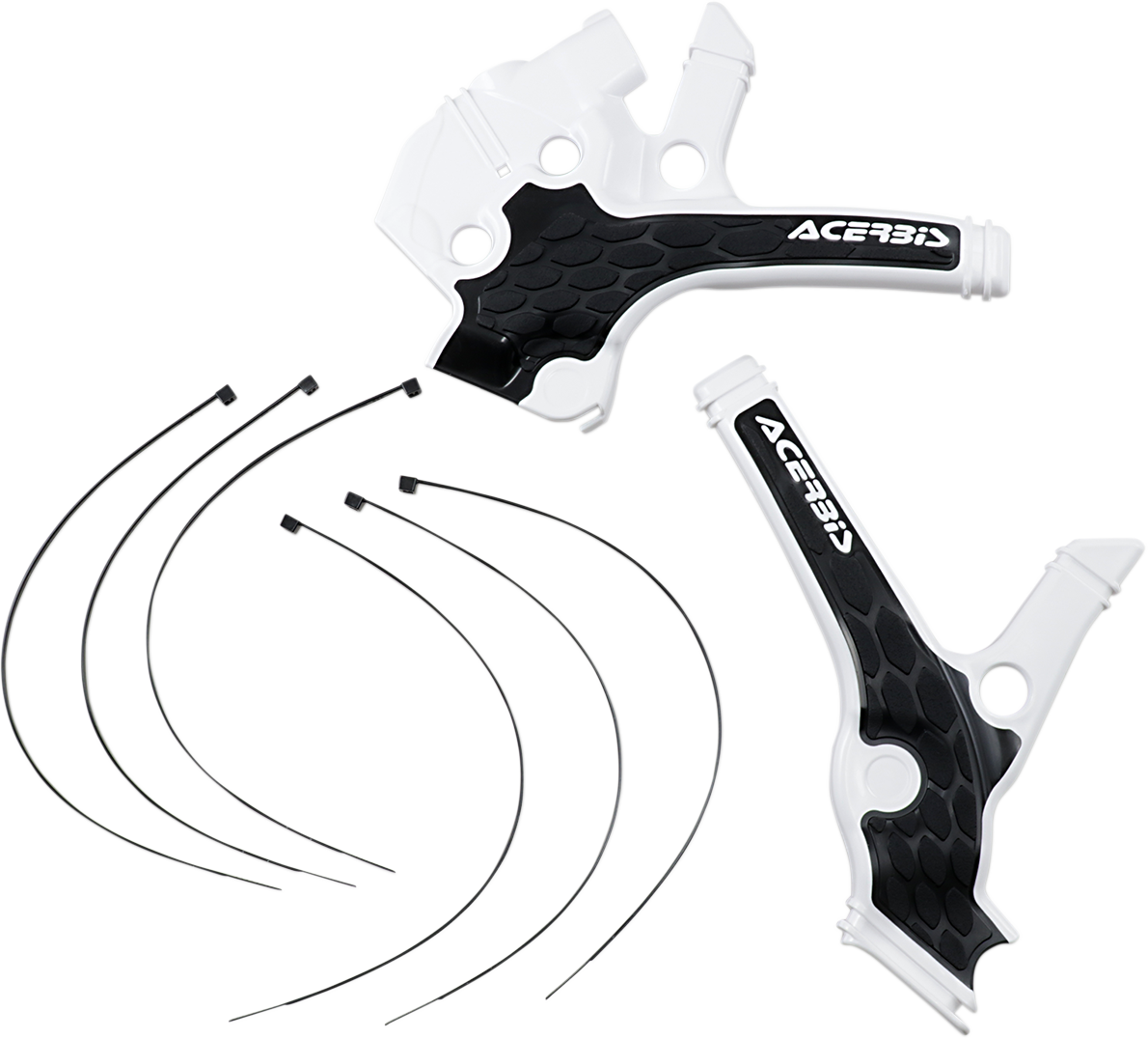 X-Grip Frame Guards - Black/White - YZ 65