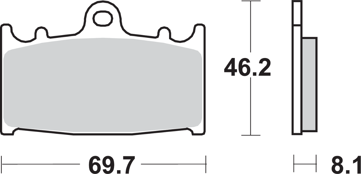 Dual Carbon Brake Pads - Kawasaki/Suzuki