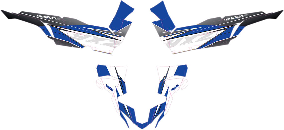 Complete Graphics Kit - Blue - 2-Door - Yamaha