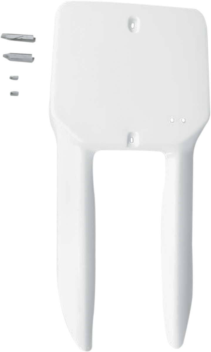 Front Number Plate - White - Suzuki