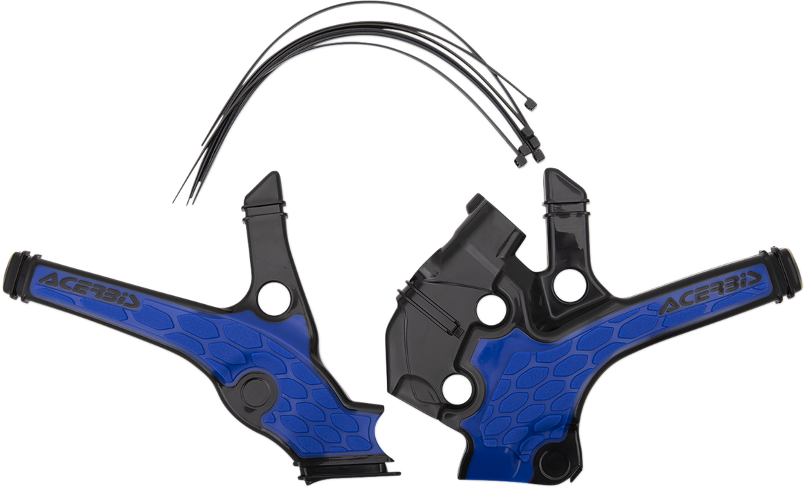 X-Grip Frame Guards - Black/Blue - YZ 65