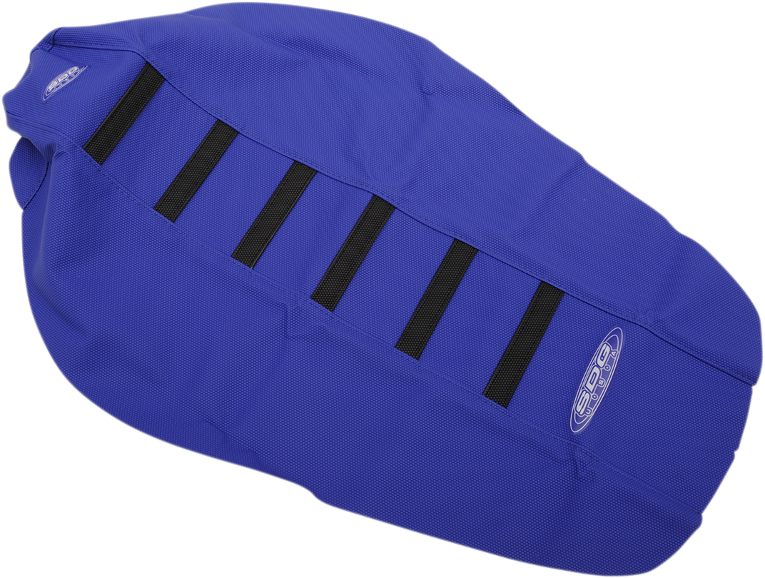 6-Ribbed Seat Cover - Blue/Black - YZ 250/450