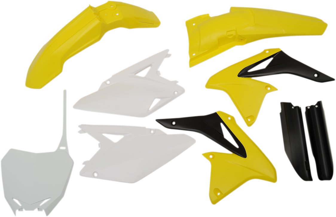 Full Replacement Body Kit - OE Yellow/White/Black - RMZ250
