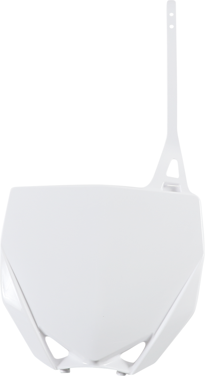 Front Number Plate - White - Yamaha